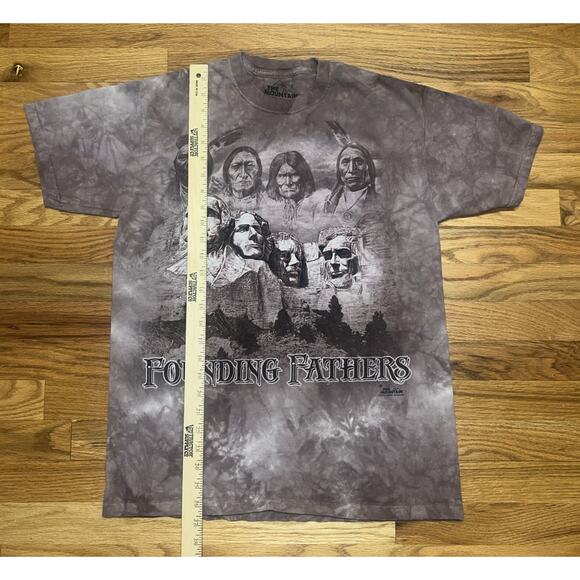 The Mountain T-Shirt The Original Founding Fathers Red Burgundy Tie Dyed M 2013 - Picture 5 of 9